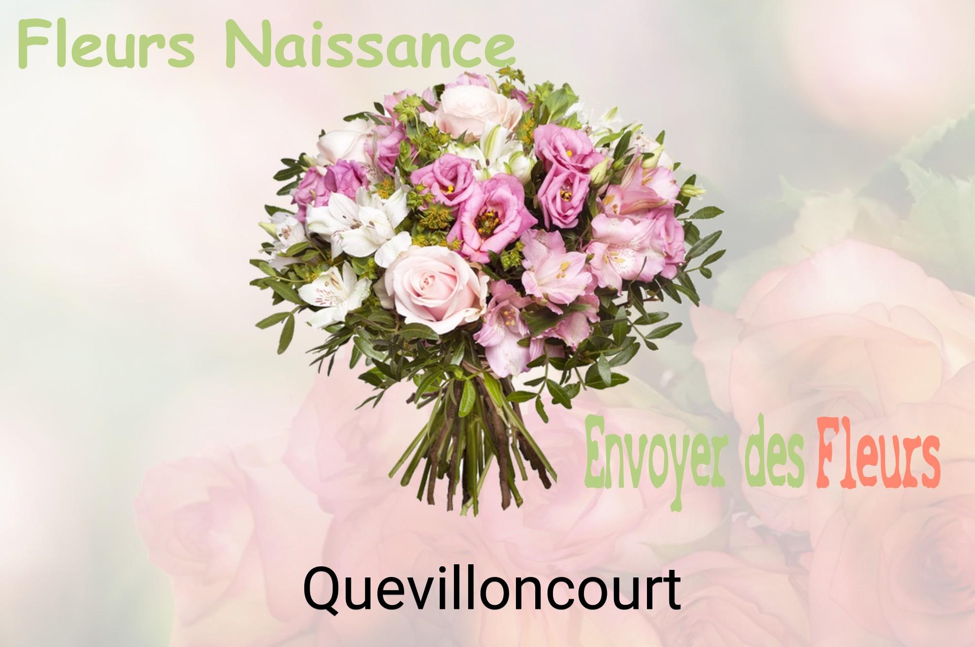 Bouquet de fleurs de naissance livré à Quevilloncourt
