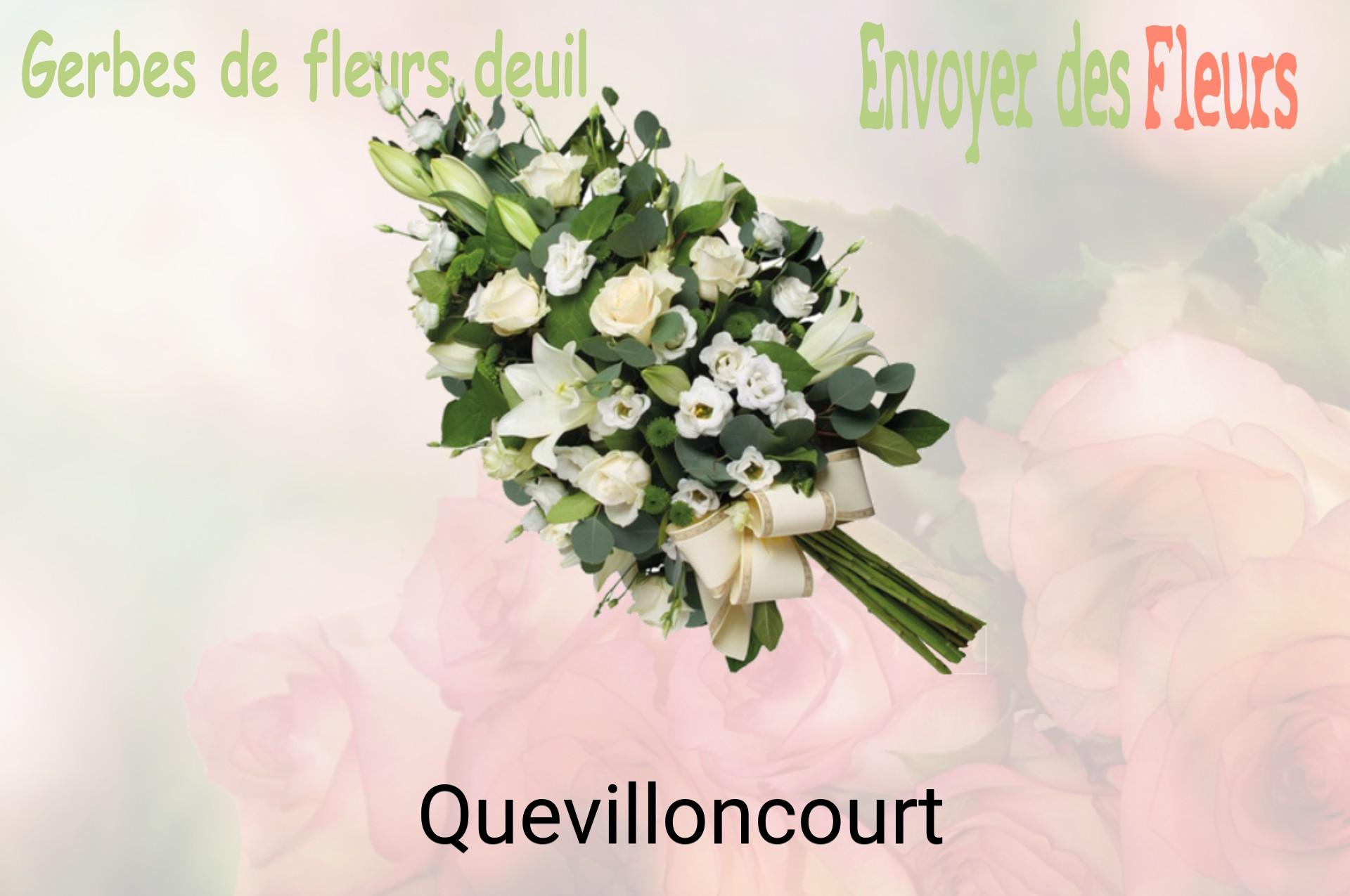 Gerbe de fleurs de deuil livrée à Quevilloncourt